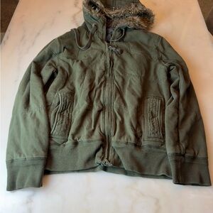 American Eagle Outfitters Olive Green Jacket Label Detail